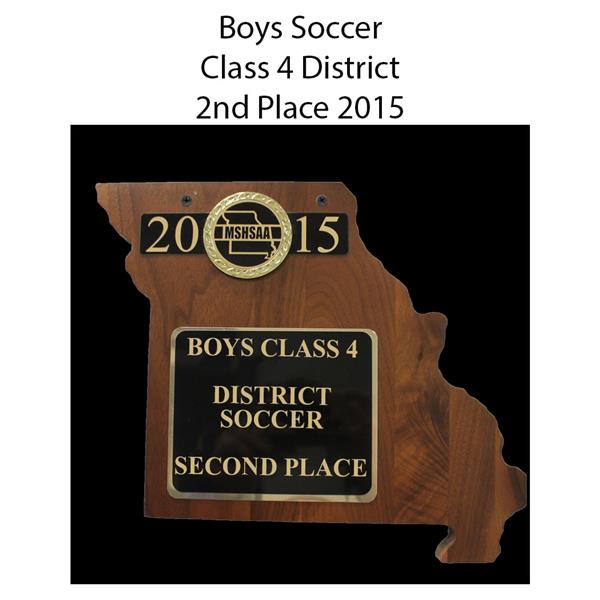 2015 Boys Soccer district 4 2nd place 